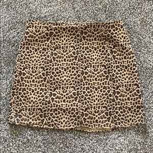 cheetah print skirt